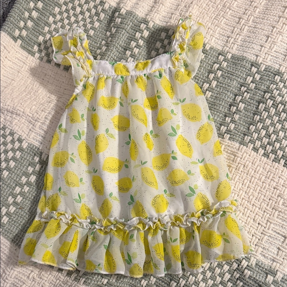 Kids Swiggles lemon ruffle top 🍋
